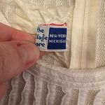 Vintage Ruffle Sheer Blouse Top Made In France Coquette Lace Cottage S White Photo 6