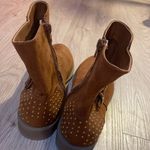 Brash -  cinnamon gold studded boots short 1 inch size 6 Photo 11
