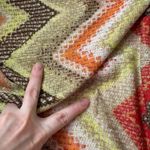 Chico's Womens Tessa Chevron Knit Maxi Dress Sz 1 (S) Crochet Stretch Boho Retro Photo 9