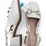 A New Day NWT Cream Memory Foam Block Heels Size 8 Slingback Loafers Photo 0