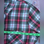 Victoria's Secret Victoria Secret Women Top Large Red Plaid Cotton Blend Long Sleeve Pajama Shirt Photo 1