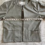 Cupcakes and Cashmere NWT  Light Heather Grey Pin Strip Blazer Size XS Photo 7