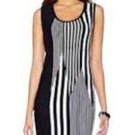 Carmen Marc Valvo Dress Womens Knit Sweater Sheath Sleeveless Modern Size S Photo 1