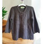 Juicy Couture Brown Button Down Wool Blend Thick Cardigan Women’s Size L Large Photo 0