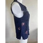 Women's‎ Pale Sky Blue Floral Embroidered Sleeveless Top Size S Stitch Fix 0072 Photo 5