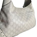  Guccissima White Leather Punch Hobo Bag with Horsebit Interior Photo 5