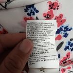 United Colors Of Benetton  Red & Blue Floral Blouse Size Small Photo 6