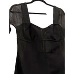 Herve Leger  Mesh Sleeve Intarsia Bodycon Mini Dress Black Size L NWT Cocktail Photo 5