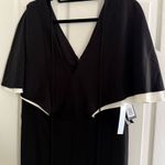 Halston Heritage Woman Cape Jumpsuit Black Size 12 Photo 5