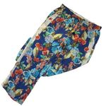 Johnny Was NWT Emma Divine in Blue Floral Lightweight Wide Leg Lined Pants XL Photo 0