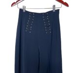 Vintage Mugler Pullover High Waist Wide Leg Pants Blue Womens 38 Size 2 Photo 1