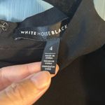 White House | Black Market NWOT WHBM Women's Size 4 Black White Floral Choker Neck Blouse Photo 1