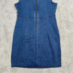 Free People Lia Stretch Denim Mini Dress Cap Sleeve Bodycon Stretch Size SP Photo 8