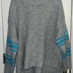 Aerie  Oversized Knit Crewneck Sweater Grey Photo 0
