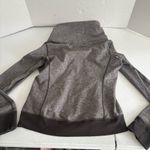 Lululemon Be Present jacket slate gray size 12 full zip up funnel neck Photo 2