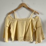 Topshop Womens  Top Lace Trim Off the Shoulder Size 8 Photo 4