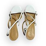 Reformation  Isabelle Heel Sandals Womens 6.5M White Open Stiletto Heel Slingback Photo 5