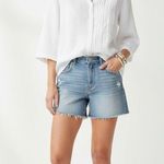 Jones New York Sport Women's Linen Shirt XL White Button Down 3/4 Sleeve Blouse Photo 0