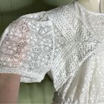 IRO  Embroidered Lace Peplum‎ Top in White 42 Photo 4
