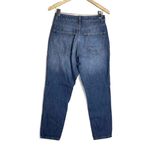 Topshop  Womens Blue Classic‎ Five Pocket High Waisted Cropped Mom Jeans Size 28 Photo 6