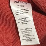 Nation Ltd Terry Cloth Cardigan Sweater M Cozy Lounge Jacket Coastal Grandma Red Photo 8