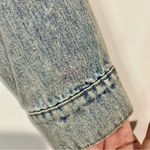 Old Navy Women’s Sherpa Lined Denim Jean Jacket Light Blue Wash Size Medium FLAW Photo 8