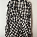 Free People  Buffalo Plaid button down shirt. Size S Photo 4