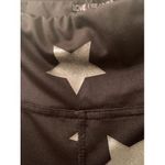Live Love Dream  Star Print Leggings Black Silver Yoga Workout Women's Size XL Photo 2