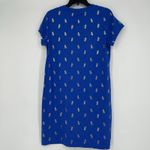 C&C California CC California Pineapple Print T Shirt Dress Blue Gold Summer Beach Casual Size S Photo 4