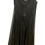 Set Late Edition Vintage Sleeveless Fit Flare Sparkle Dress and Shawl Womens 8 Black Photo 10