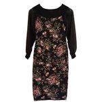 Rachel Rachel Roy floral Off shoulder sheer arm dress M Black Size M Photo 2