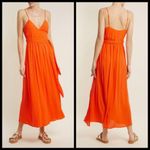 Mara Hoffman 💕 SWIM💕 Alma Sleeveless Wrap Front Maxi Dress ~ Orange Small S Photo 5