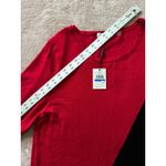Calvin Klein Women's Color Block Pullover Sweater Long Sleeve Knit Top Sz XL Photo 7