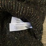 Band of Gypsies Band of The Free Lurex Oversized V-neck Cable Knit Sweater Size XS - Black - NWT Photo 7