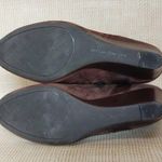 Trendy Brown Suede Leather Antonio Milano Wedge Boots Booties Zip Buckle Size 8 Photo 10