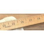 GB Off White Denim Pants Tie Waist Rolled Cuffs Smart Casual Size 31 Photo 8