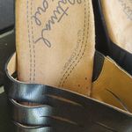 Natural Soul Black Leather Woven Sandals by  All Thru Comfort Photo 1