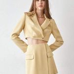 J.ING Jing Yellow Long Sleeve Crop Blazer Jacket Top Size XS NWT Photo 0