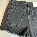 ZARA The Cut Off Shorts Black casual classic comfy chic summer beach Photo 10