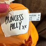 Princess Polly  Orange Ruched Spaghetti Strap Mini Dress Photo 4