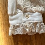 Panhandle Slim Women's Button Up Back Shirt Cream Lace/Western Sz12/34 Vintage Photo 3