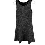 J.Crew  Tweed A Line Tank Dress Mini Crew Neck Back Zip Career Chic Black 4 Photo 1