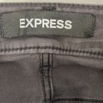 EXPRESS  Black Camo Cropped Straight Jeans Photo 5