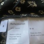 Reformation Black and White Long Sleeve Wrap Blouse Photo 12