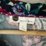 Anthropologie FLOREAT x | Silky Sleep Pajama PJ Top & Bottom Set Floral | Large Photo 4