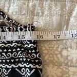 Iz Byer  Black White High Neck Patterned Tank Top Extra Small Photo 5