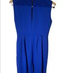 Kate Spade  Women's Arie Blue w/ Black Trim Sleeveless Sheath Dress Size 6. Photo 5