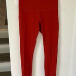 Lululemon  Wunder Under 7/8 Leggings in Burnt Red Photo 0