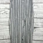 Rails  Brooklyn Porto Blue Grey Stripe Linen Blend Jumpsuit Med Photo 0