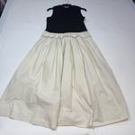 PLAN C Knit And Poplin Two
Toned Pleated MIDI Dress Size 6 Black Photo 6